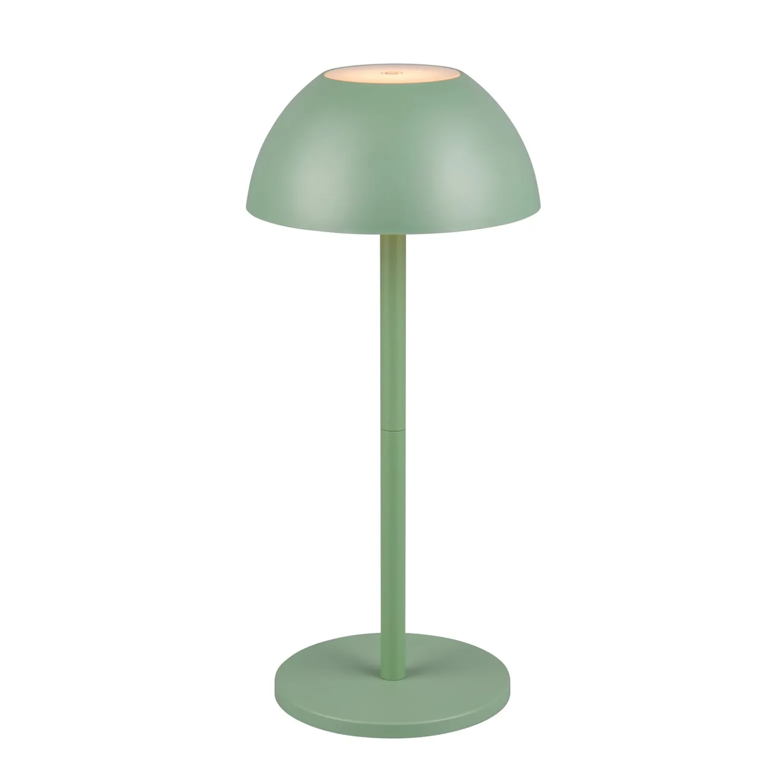 Ricardo ladattava LED-pöytävalaisin, vihreä, korkeus 30 cm, muovia