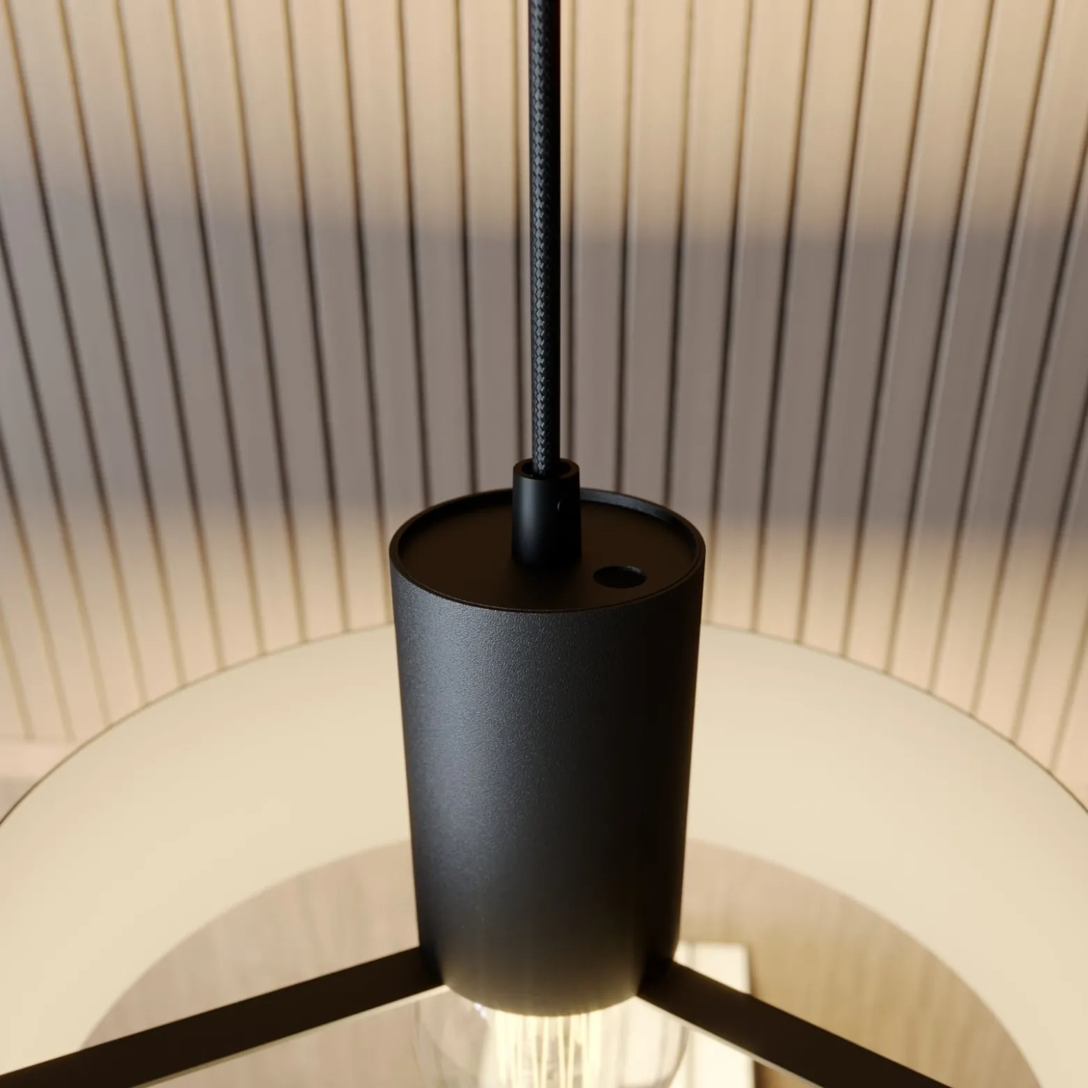 Rif riippuvalaisin metallia, musta, Ø 25 cm