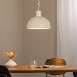 Riippuvalaisin Emoti, beige, 1-lamppuinen, Ø 38 cm