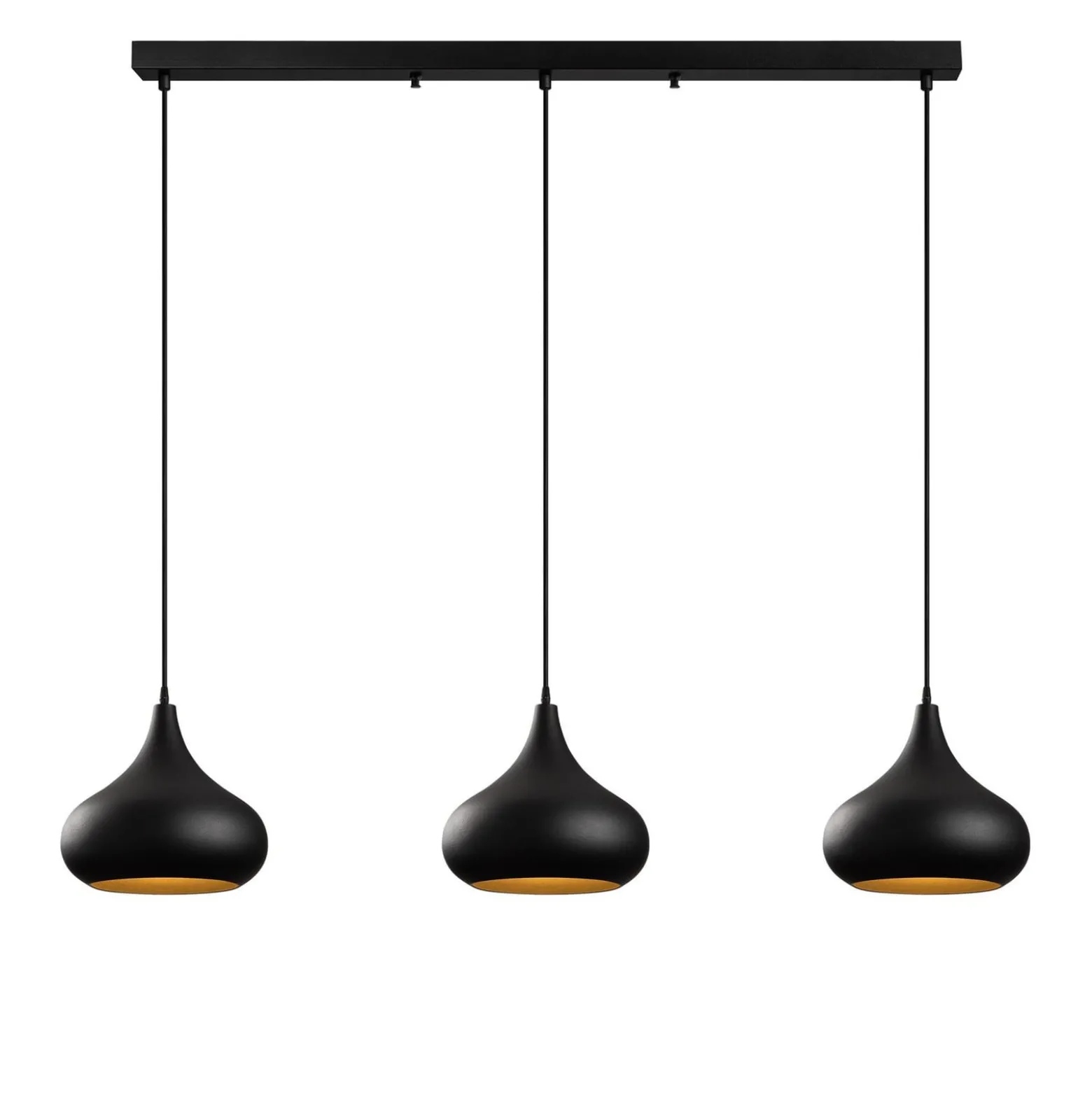 Riippuvalaisin Muba, musta, pituus 120 cm, metalli