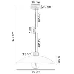 Riippuvalaisin OHANA, opaali, tammipuu, Ø 40 cm, E27