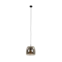 Riippuvalaisin Philippa, savuharmaa, Ø 35 cm, lasi, 1 x E27