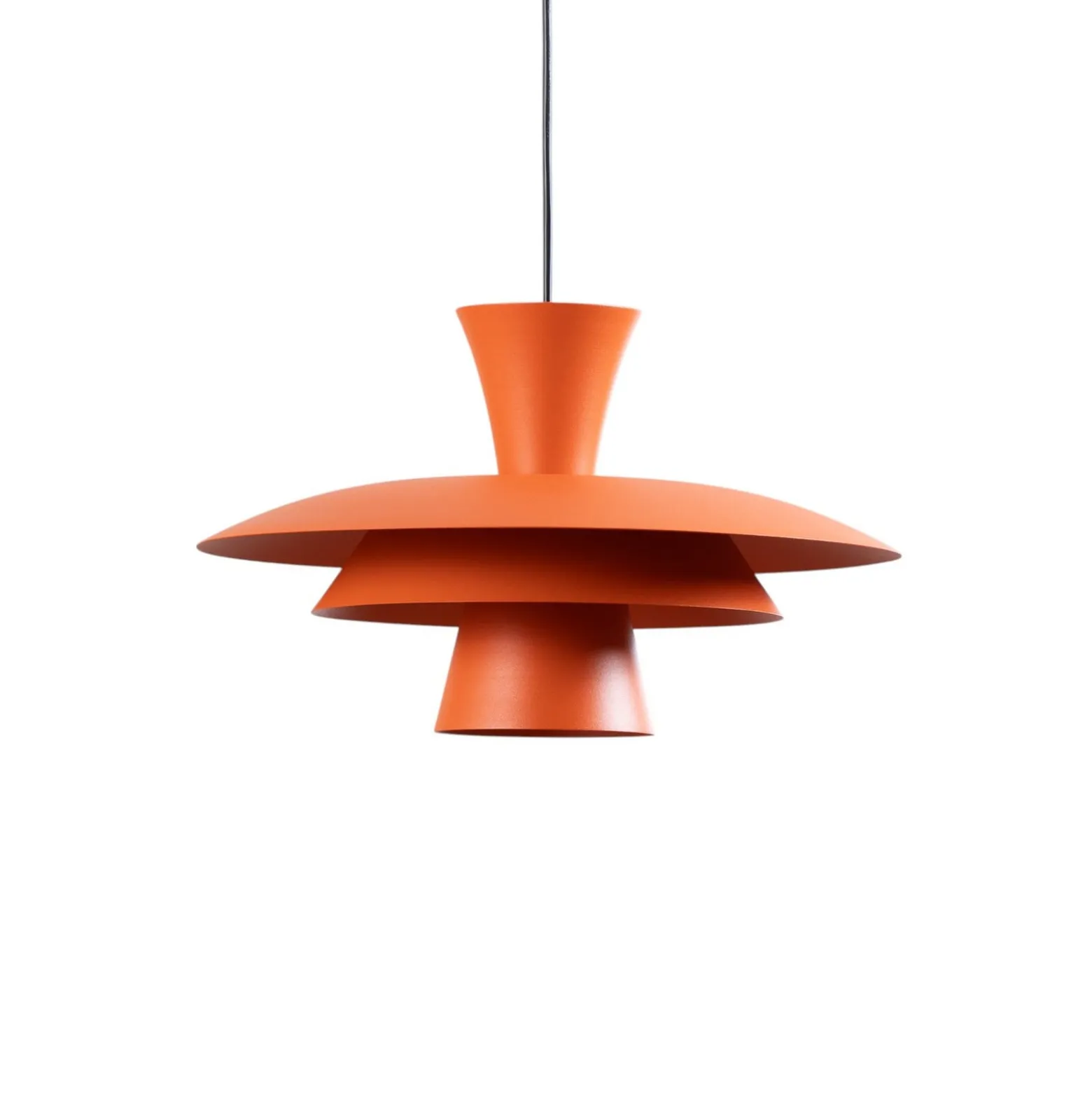 Riippuvalaisin Plato, oranssi, metalli, Ø 38 cm, E27