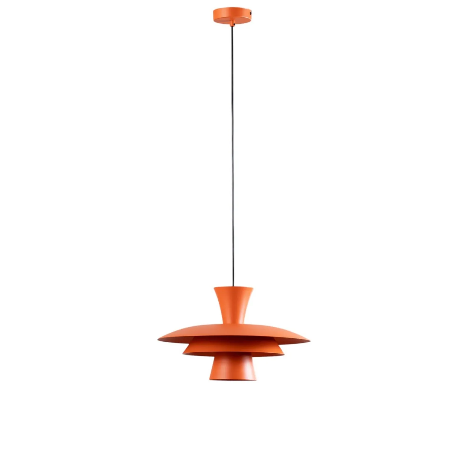 Riippuvalaisin Plato, oranssi, metalli, Ø 38 cm, E27