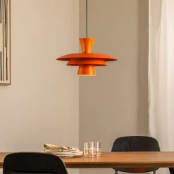 Riippuvalaisin Plato, oranssi, metalli, Ø 38 cm, E27