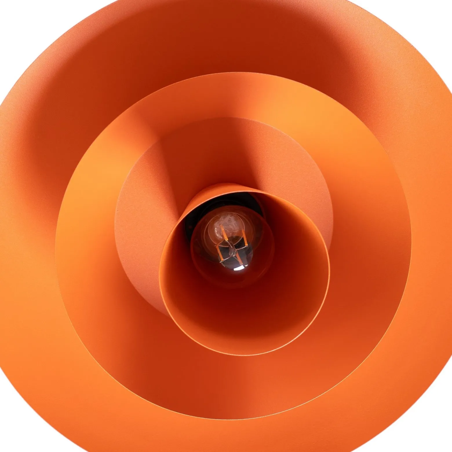 Riippuvalaisin Plato, oranssi, metalli, Ø 38 cm, E27