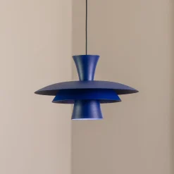 Riippuvalaisin Plato, tummansininen, metalli, Ø 38 cm, E27