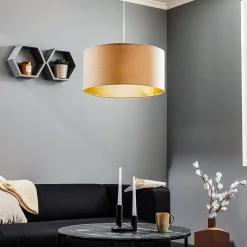 Riippuvalaisin Salina, beige/kulta Ø 50 cm