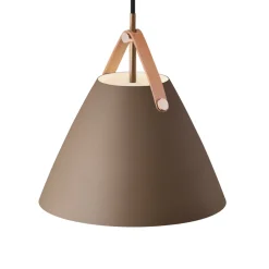 Riippuvalaisin Strap, metallivarjostin, beige, 27 cm