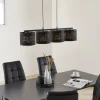 Riippuvalaisin Tago, 4-lamppuinen, musta/kulta