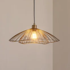 Riippuvalaisin Tel, vanha messinki, Ø 50 cm, 1-lamppuinen, metalli