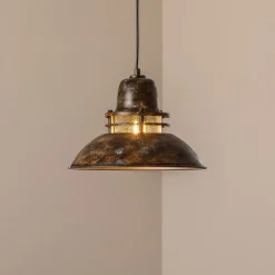 Riippuvalaisin Tibet, antiikkiruskea, Ø 34 cm, metalli, E27