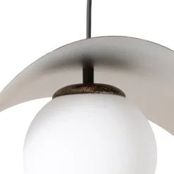 Riippuvalaisin Vatoz, 3-lamppuinen, musta, Ø 50 cm, metalli
