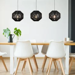Riippuvalaisin Wicker, 3-lamppuinen