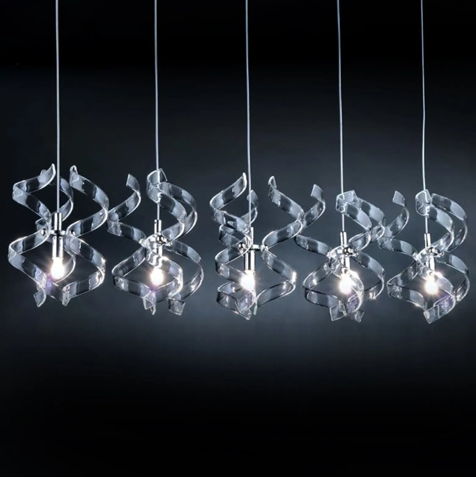 Riippuvalo Crystal, 5-lamppuinen