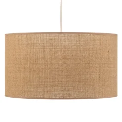 Riippuvalo Jute sylinteri luonnonruskea Ø40cm 1-lamppuinen.