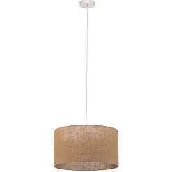 Riippuvalo Jute sylinteri luonnonruskea Ø40cm 1-lamppuinen.