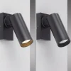 RIK-seinäkohdevalaisin, musta, 1-lamppuinen, 20 cm, metallia, GU10-LED