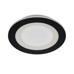 Ringo-LED-kattovalaisin, halkaisija 39 cm, musta/valkoinen, rauta/akryyli, CCT