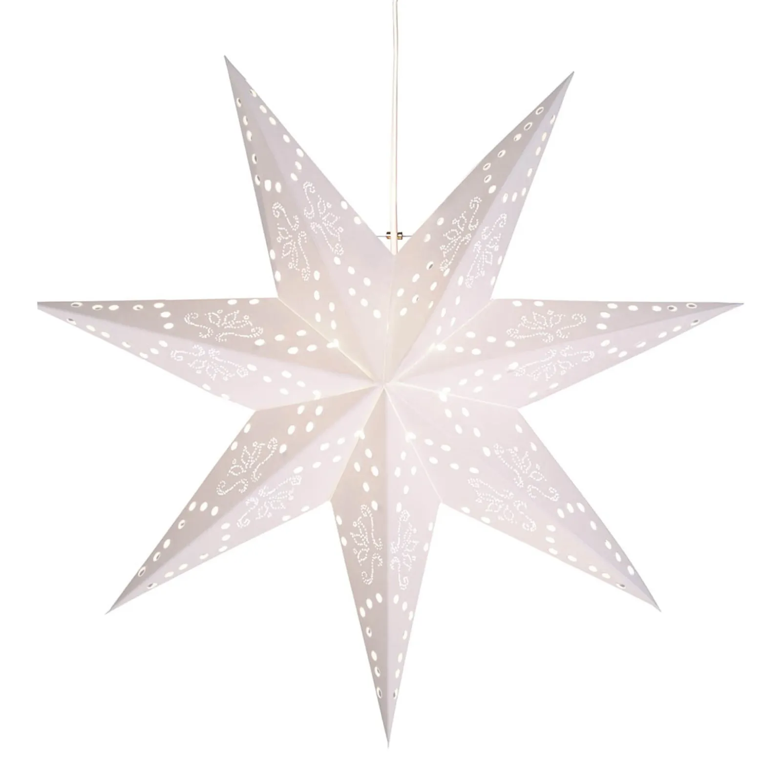 Romantic Star -paperitähti, riippuva