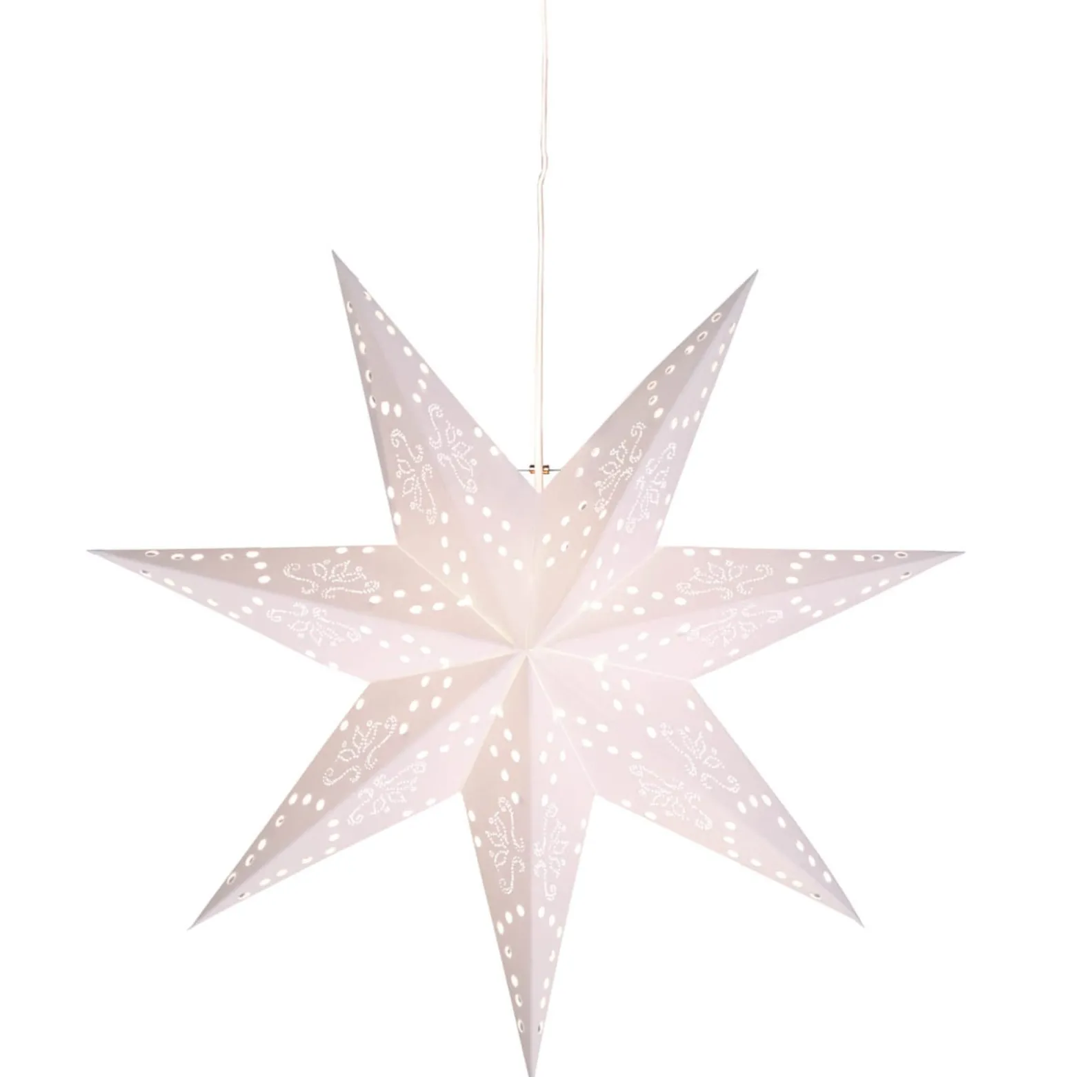 Romantic Star -paperitähti, riippuva