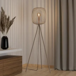 Romazzina-lattiavalaisin, beige, korkeus 141 cm, metalli, E27