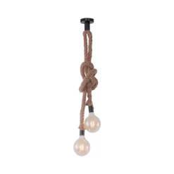Rope-riippuvalo, köyttä, 2-lamppuinen