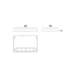 Rotaliana CM2 W2 LED-seinävalaisin musta