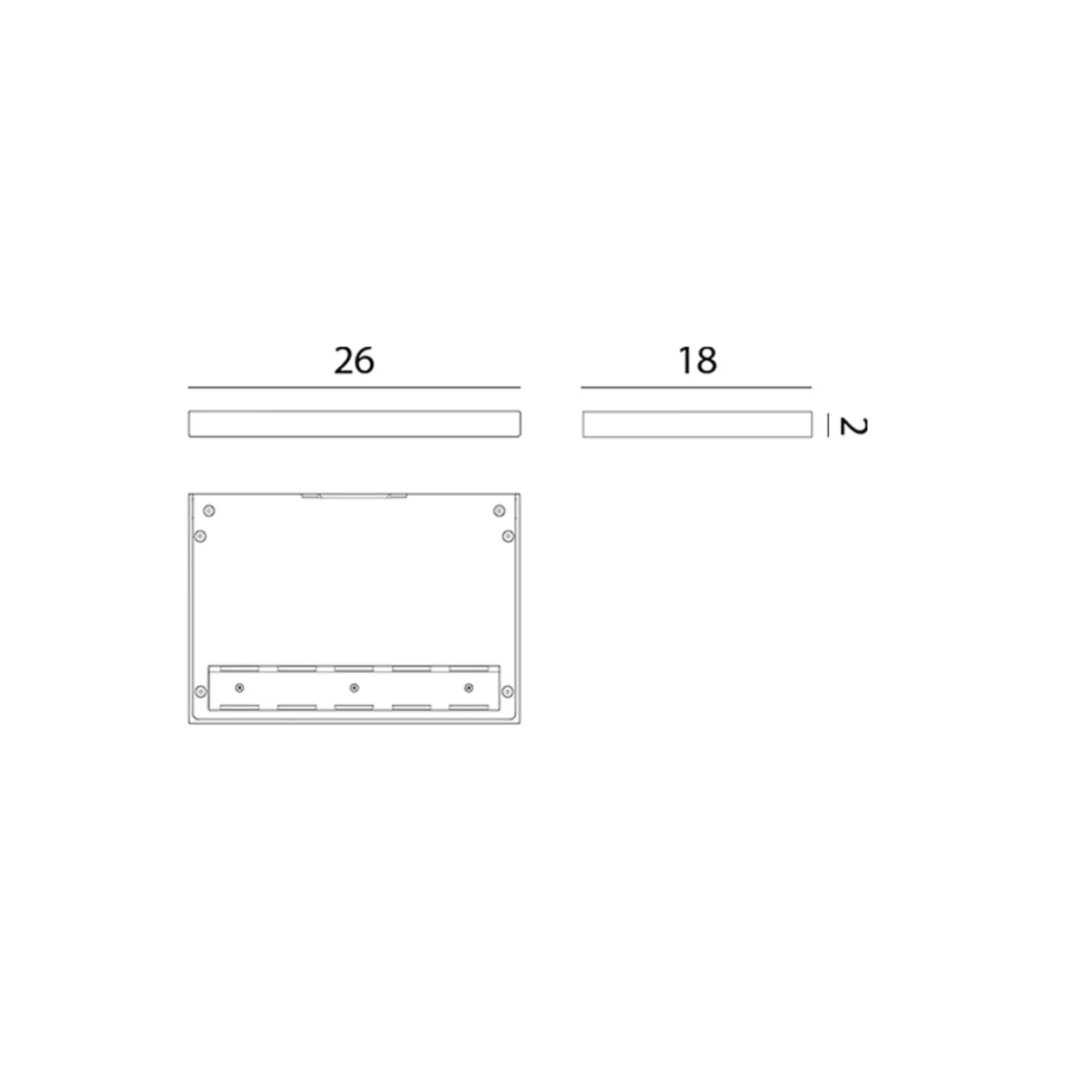 Rotaliana CM2 W2 LED-seinävalaisin musta