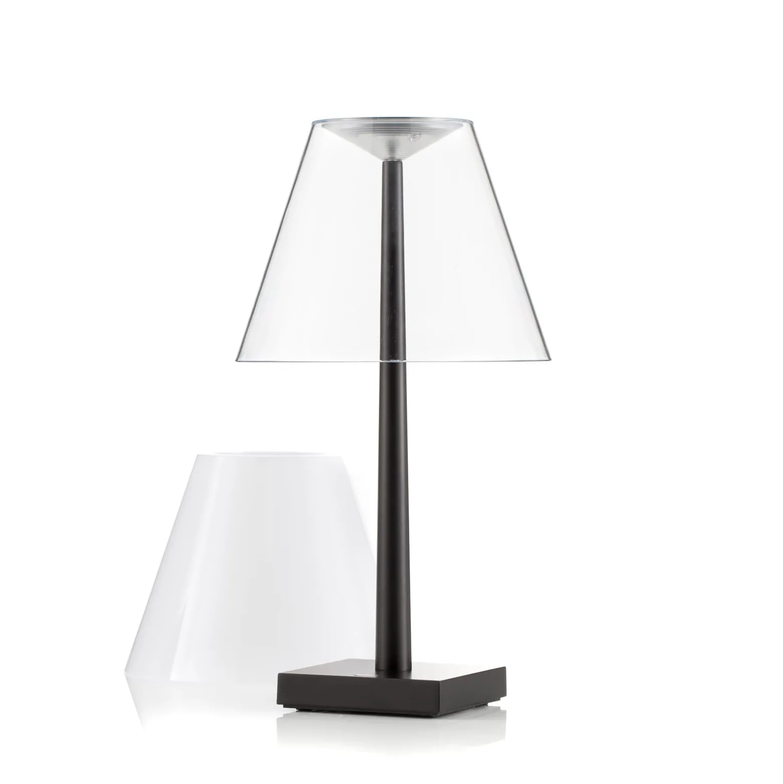 Rotaliana Dina+ T1 LED-akkukäyttöinen pöytävalaisin, musta