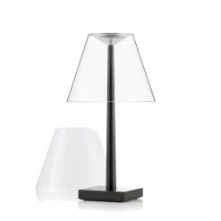 Rotaliana Dina+ T1 LED-akkukäyttöinen pöytävalaisin, musta