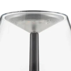 Rotaliana Dina+ T1 LED-akkukäyttöinen pöytävalaisin, musta