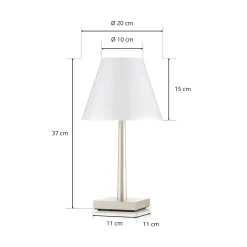 Rotaliana Dina+ T1 LED-akkupöytävalaisin, pronssi