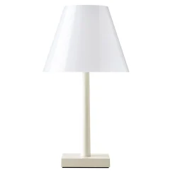 Rotaliana Dina+ T1 LED ladattava pöytävalaisin kermainen