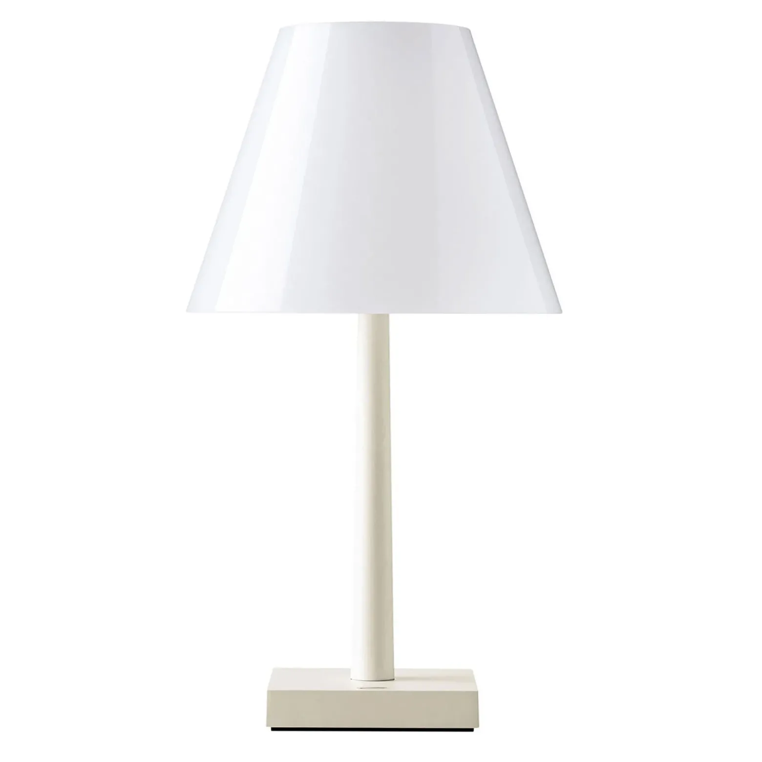 Rotaliana Dina+ T1 LED ladattava pöytävalaisin kermainen