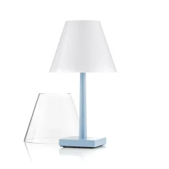 Rotaliana Dina+ T1 LED-ladattava pöytävalaisin, sininen