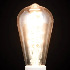 Rustiikki LED-lamppu E27 ST64 4W amber 2200K him.