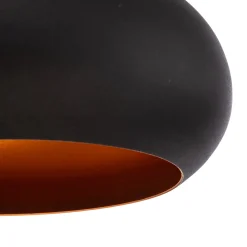 Saglam 3774 riippuvalaisin 1-valo Ø30cm musta/kultainen