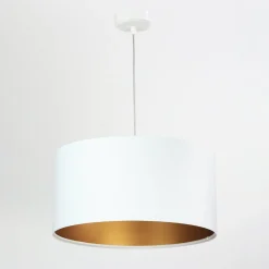 Salina riippuvalaisin, valkoinen/kulta Ø 40cm