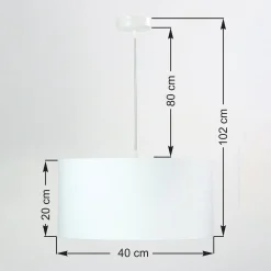 Salina riippuvalaisin, valkoinen/kulta Ø 40cm