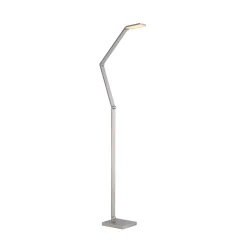 SAMSKY-LED-lattiavalo, teräs, korkeus 161 cm, metallinen kosketusdimmeri