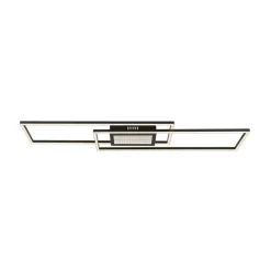 Saunders LED-kattovalaisin, pituus 96 cm, musta, 3D-efekti