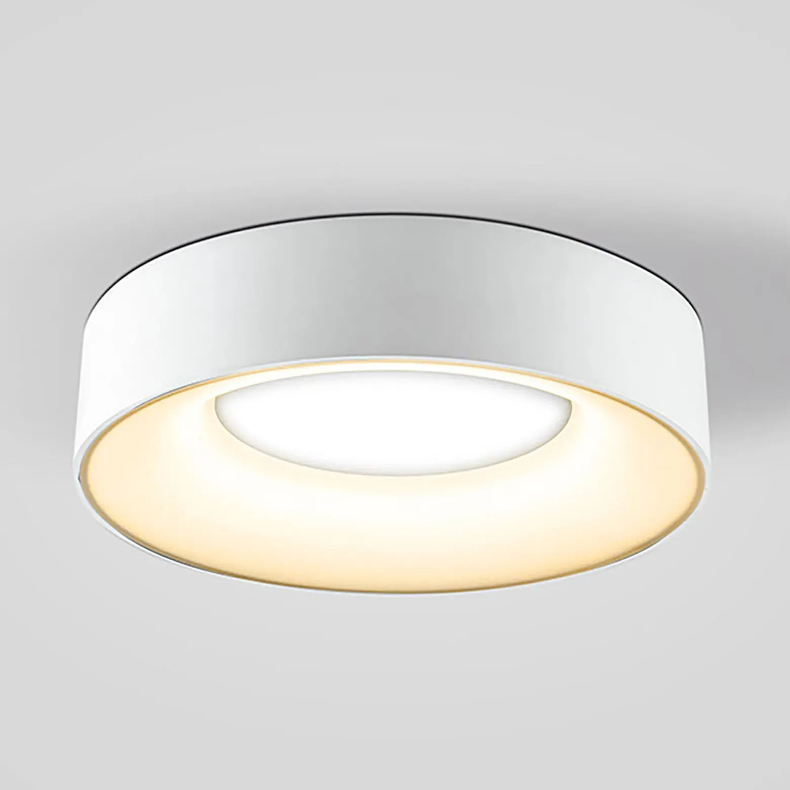 Sauro LED-kattovalaisin, Ø 30 cm, valkoinen
