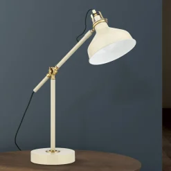 Schiller pöytävalaisin, khaki, metalli, 59 cm korkea, säädettävä