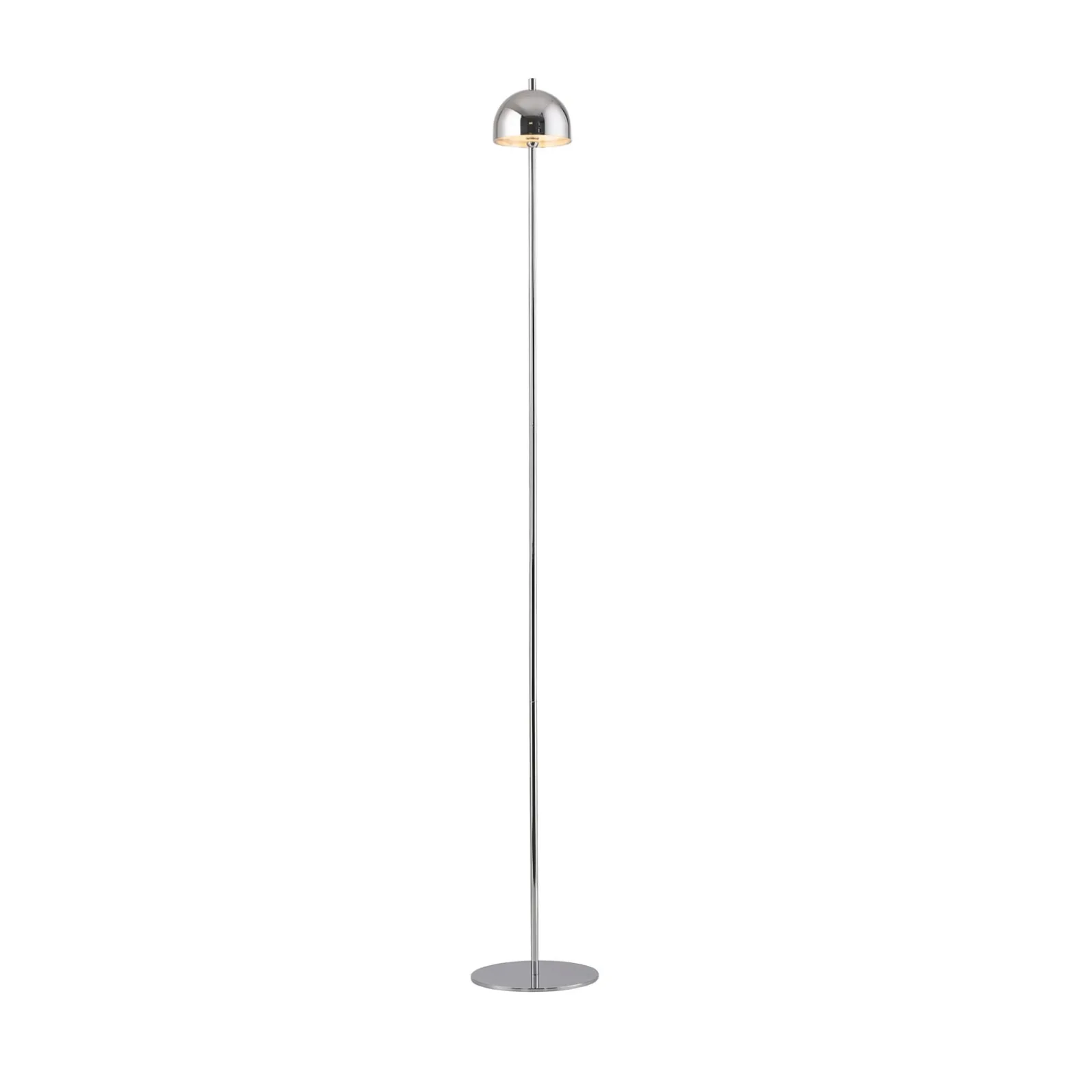 Schöner Wohnen LED-akkukäyttöinen lattiavalaisin Bellis kromi, IP54 3 000 K