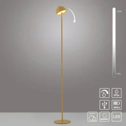 Schöner Wohnen LED-akkukäyttöinen lattiavalo Bellis, Kukkien taika IP54