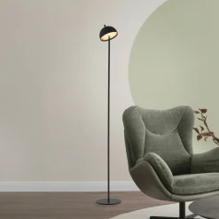 Schöner Wohnen LED-akkukäyttöinen lattiavalo Bellis, musta, IP54