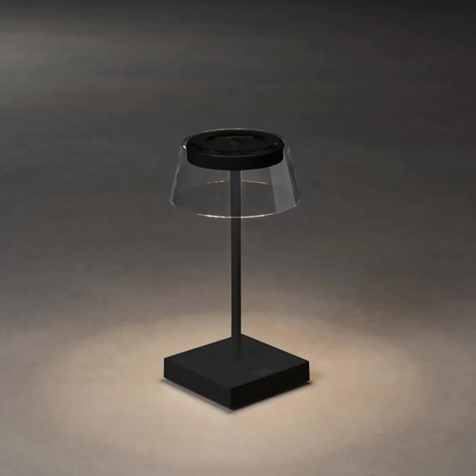 Scilla LED-pöytävalaisin USB:llä, musta