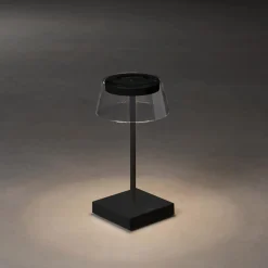 Scilla LED-pöytävalaisin USB:llä, musta