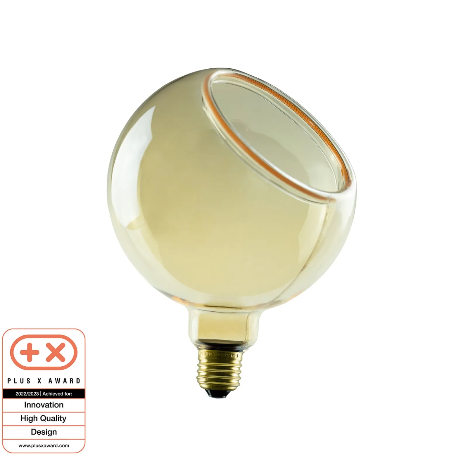 SEGULA LED-Floating-globe G150 E27 4,5W kulta 45°